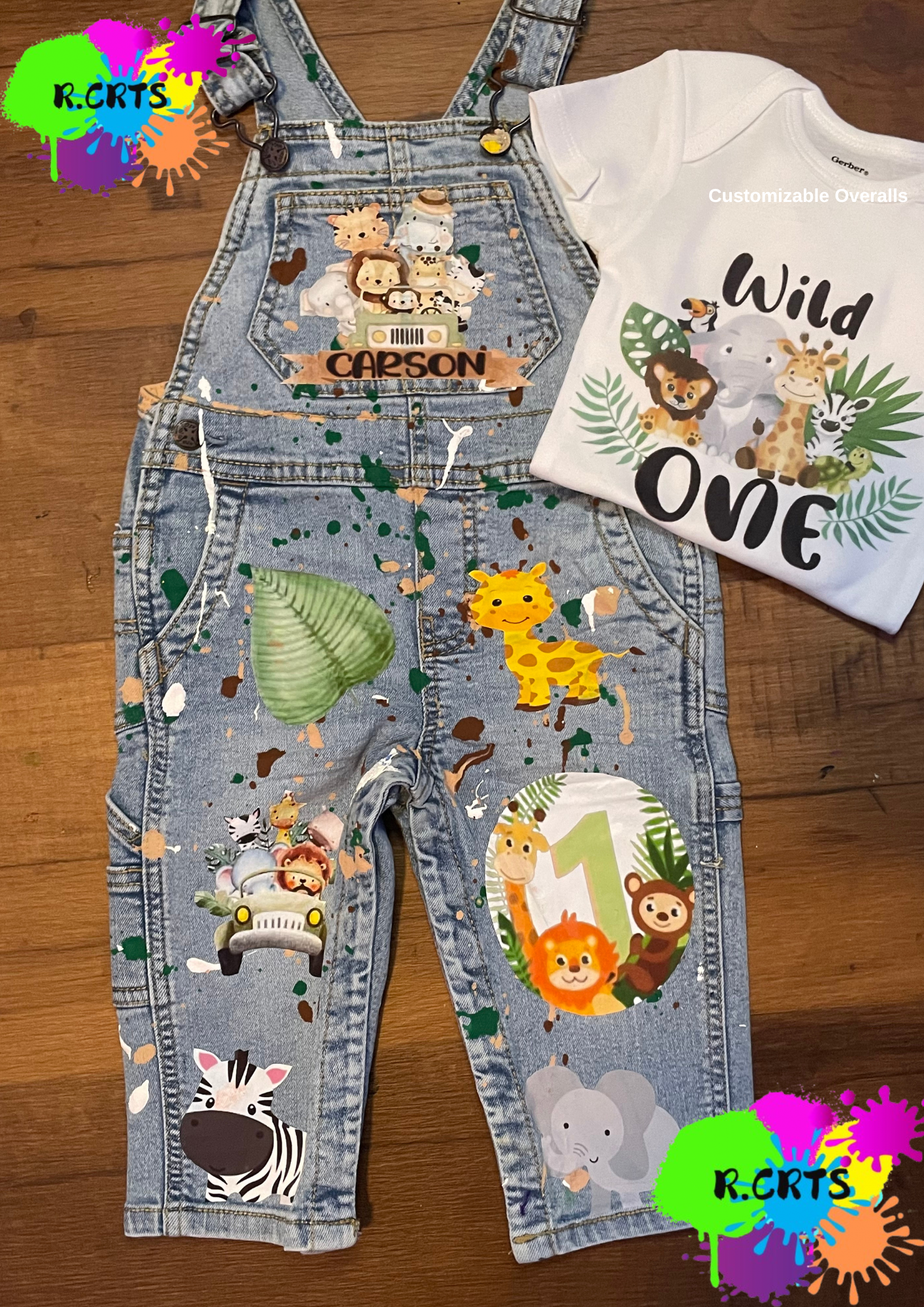 Custom Birthday Wild One Overall | Birthday Customized Outfit | Kids Birthday Outfits | Boy or Girl | Personalized Birthday Clothing