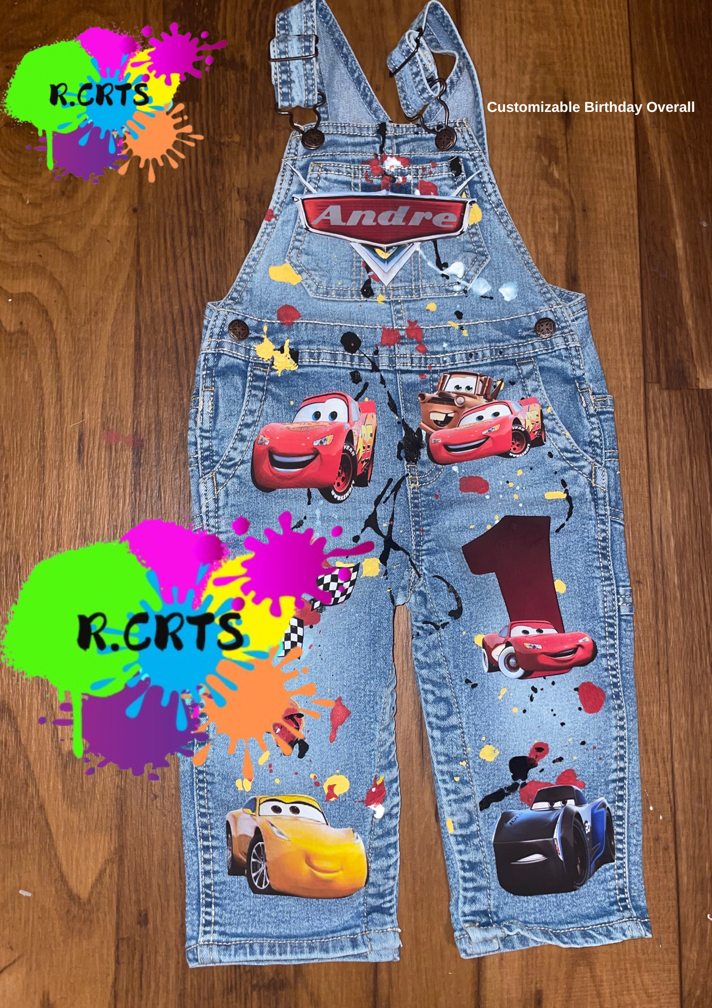 Custom Birthday Cars Theme Overall | Birthday Customized Outfit | Kids Birthday Outfits | Birthday Boy Outfit | Personalized Birthday Clothing