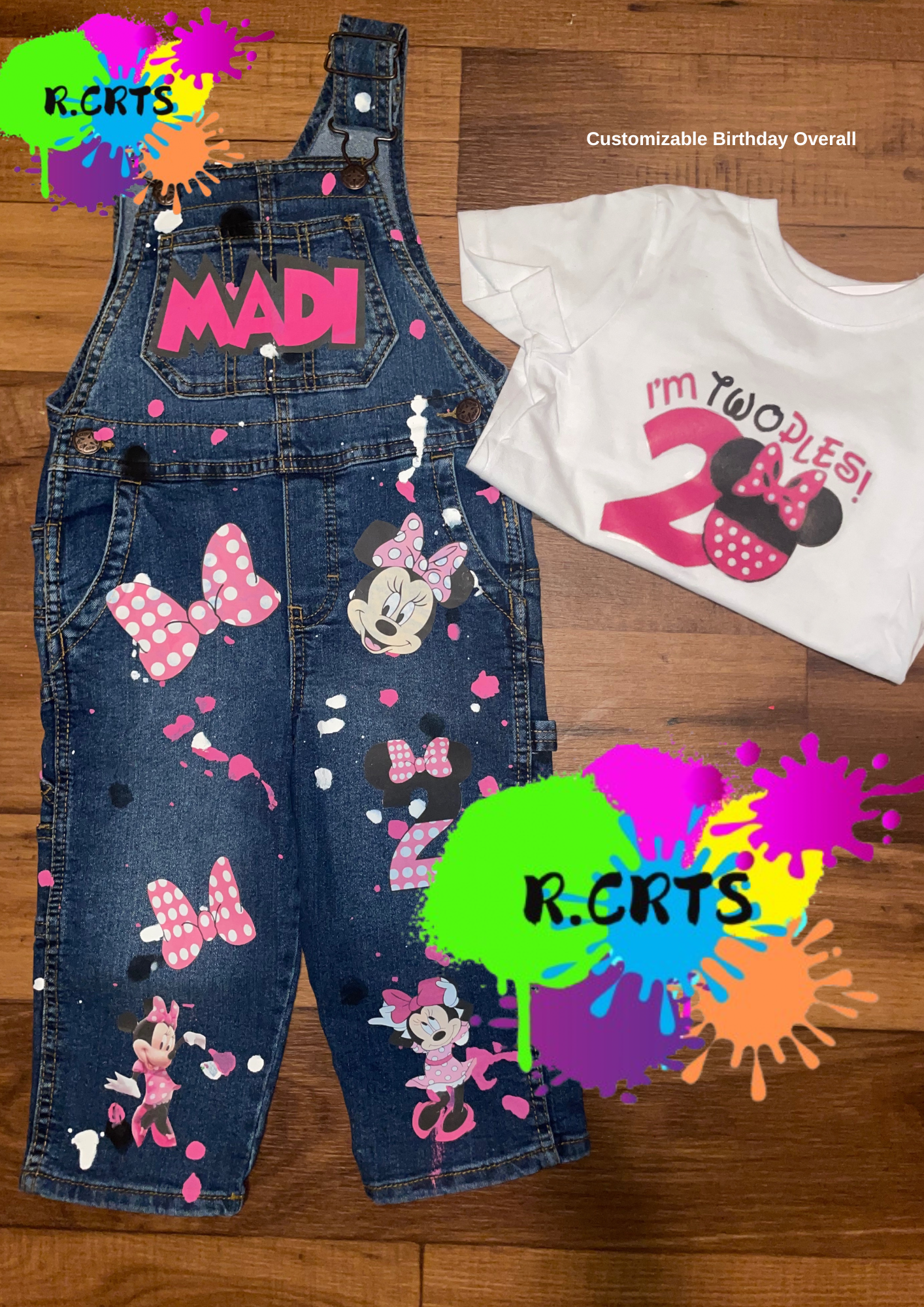 Custom Birthday Girl Minnie Overall | Birthday Customized Outfit | Kids Birthday Outfits | Birthday Girl Overall | Personalized Birthday Clothing