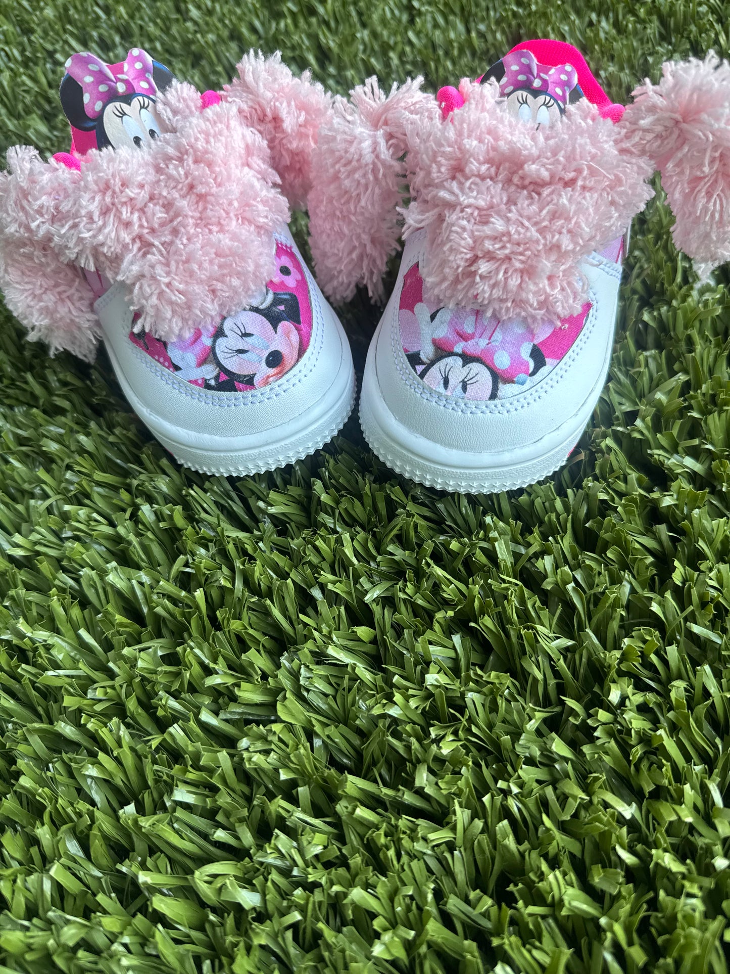 Custom AF1 Kids Girls Minnie Mouse Theme