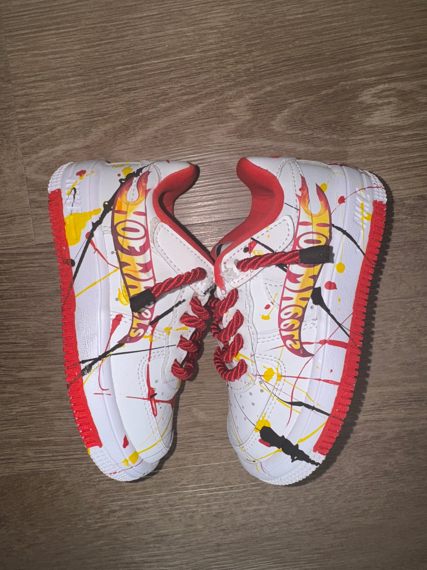 Custom AF1 Kids Hot Wheels